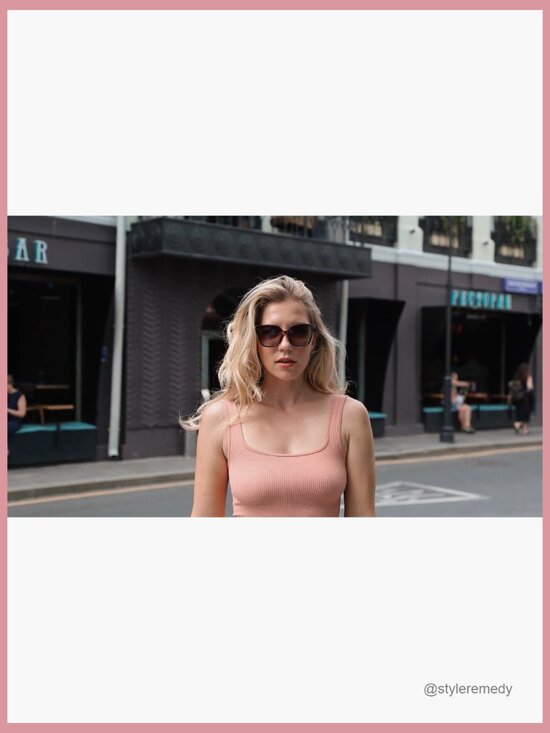 Square Sunglasses with UV400 Protection Lens and Metal Gem Temple main image 6